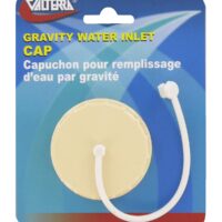 Valterra Fresh Water Inlet Cap, Bayonet Locking, Colonial White with Lanyard