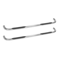 Westin E-Series 3 Inch Nerf Step Bars, Silver Polished, Set of 2