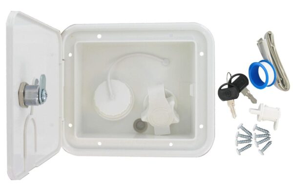 Valterra Fresh Water Inlet White