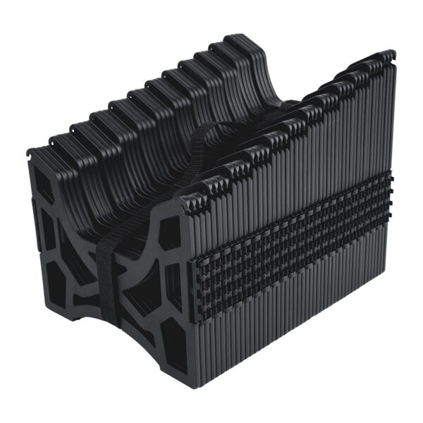 Duraflex 20 Foot Sewer Hose Support, Collapsible Black Plastic