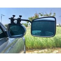 Milenco Aero Rectangular Towing Mirror Set, 6¼" × 4¾", Black, Pair