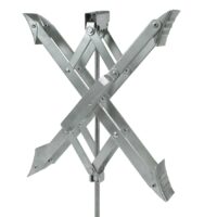 Ultra-Fab Steel Tandem Wheel Chock, Single, Silver