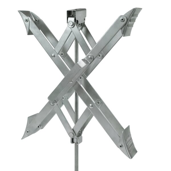 Ultra-Fab Steel Tandem Wheel Chock, Single, Silver