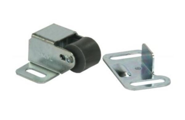 JR Products Roller Door Catch, Aluminum, Silver, Set of 2