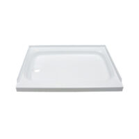 Lippert Rectangular Shower Pan, 24 x 40 Inch, White