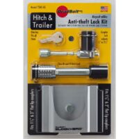 DeadBolt Barbell Trailer Coupler Lock, Silver, 2 to 2-5/16 Inch
