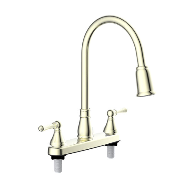 LaSalle Bristol Kitchen Faucet, Pull-Out Spout, 8 in. Deck Mount, 2-Handle, Brushed Nickel