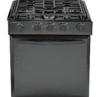 Suburban Propane RV Stove, 3 Burner Range, 21.6 Inch, Black