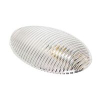 Arcon Porch Light Lens, Flat Oval, Transparent Acrylic