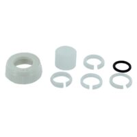 Phoenix Faucet Spout Nut, White Plastic with O-Rings