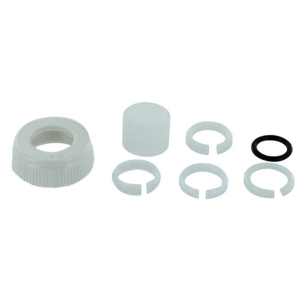 Phoenix Faucet Spout Nut, White Plastic with O-Rings