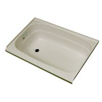 Specialty Recreation 24" x 36" Bathtub, Parchment, Left Hand Drain