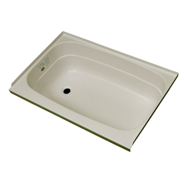 Specialty Recreation 24" x 40" Bathtub, Parchment, Left Hand Drain