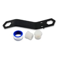 Camco RV Water Heater Drain Plug with Wrench and Teflon Tape
