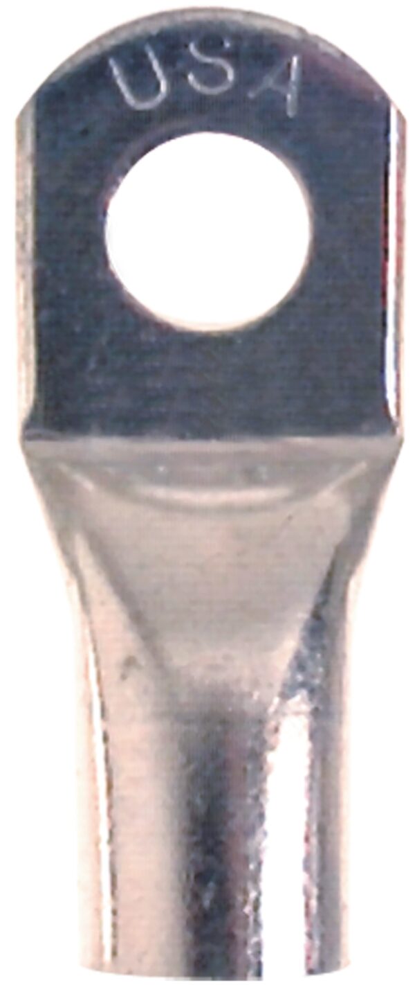 East Penn Battery Cable Eyelet, 2/0-Gauge, 3/8-Inch Opening, Tinned Copper, Set of 2