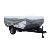 Classic Accessories Pop Up Camper Cover, 12 to 14 Feet, Gray and White