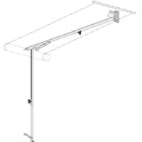 Carefree Rafter VI Awning Rafter Arm with Ground Support, Black