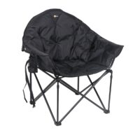 Faulkner Bucket Camping Chair, 300 Pound Capacity, Black