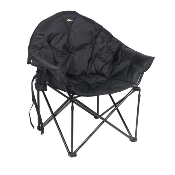 Faulkner Bucket Camping Chair, 300 Pound Capacity, Black