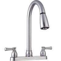 Dura Faucet Pull-Out Kitchen Faucet, 8 Inch, Brushed Nickel