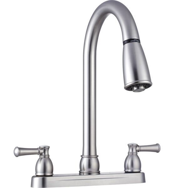 Dura Faucet Pull-Out Kitchen Faucet, 8 Inch, Brushed Nickel