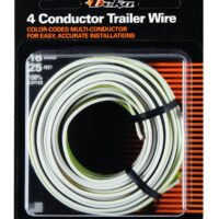 East Penn Trailer Wire, 4-Conductor, 16 Gauge, 25 Feet
