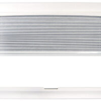 Specialty Recreation Skylight Blind, 30x22, Manual, Gray/White