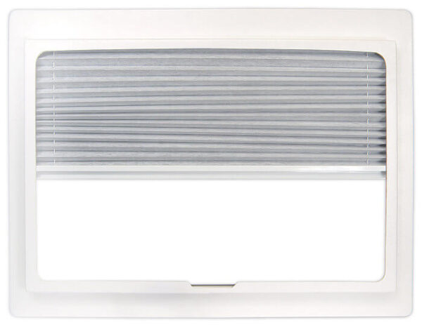 Specialty Recreation Skylight Blind, 30x22, Manual, Gray/White