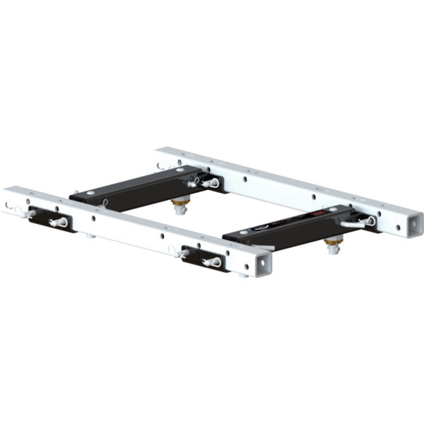 PullRite 20,000 lb Fifth Wheel OE Rail Adapter, 2020 Chevy Pucks, Nickel/Black