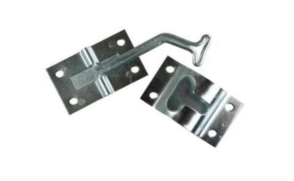 JR Products 45-Degree Door Catch, Silver
