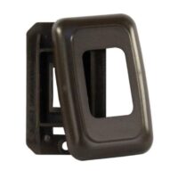 JR Products Single Switch Opening Faceplate, Brown