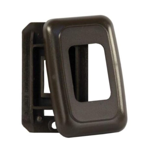 JR Products Single Switch Opening Faceplate, Brown