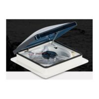 Dometic Fan-Tastic Vent 14x14 Inch Powered Roof Vent with Rain Sensor, Smoke Lid