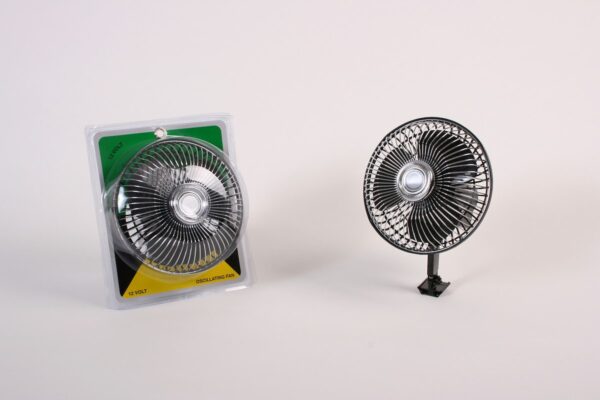 Madison 6" 12-Volt Oscillating Fan, Dash or Ceiling Mount
