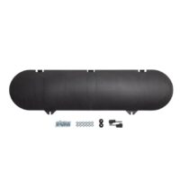 Camco Propane Tank Cover Lid, Black, Oval Design