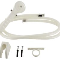 Phoenix Products Hand-Held Shower Head with 60 Inch Hose, White
