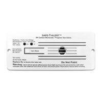 MTI Industries Carbon Monoxide and Propane Detector, Flush Mount, White