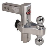 Trimax Dual Hitch Ball Mount, 2 in Receiver, 10,000 lb GTW, Silver