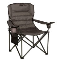 Lippert Campfire Folding Camping Chair, 500 lb Capacity, Dark Gray