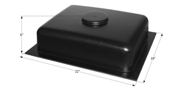 Icon 6 Gallon Compact Waste Holding Tank, Black