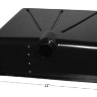Icon 25 Gallon Waste Holding Tank, Black, with Drain Spigot and Level Sensors