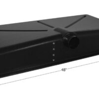 Icon 23 Gallon Waste Holding Tank, Black, with Drain Spigot and Level Sensors