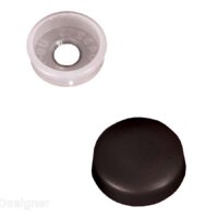 RV Designer Snap-Over Screw Covers, Black, 14-Pack