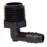 Valterra 90-Degree Elbow, 1/2-Inch Male Thread to 3/8-Inch Barb, Black