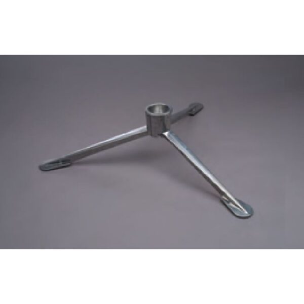 Heng's Tripod Foldable Table Leg Base, Aluminium, Silver, Surface Mount