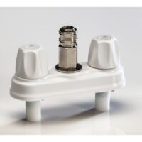 Empire Exterior Spray Port, Hot/Cold, Quick Connect, White