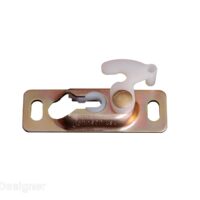 RV Designer Interior Door Roller Mounting Plate, Set of 2, Gold