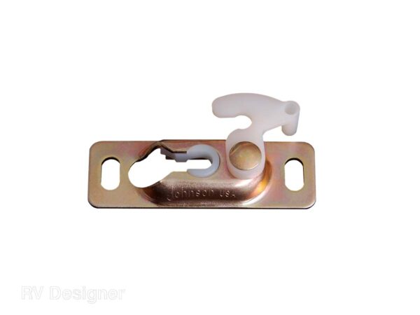 RV Designer Interior Door Roller Mounting Plate, Set of 2, Gold