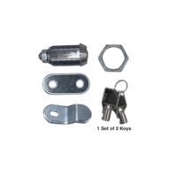 RV Designer Lock Cylinder 1-1/8 Inch, Stainless Steel