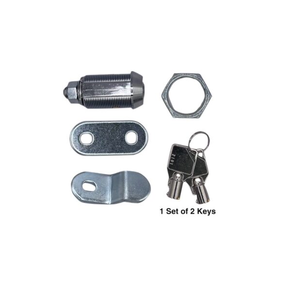 RV Designer Lock Cylinder 1-1/8 Inch, Stainless Steel
